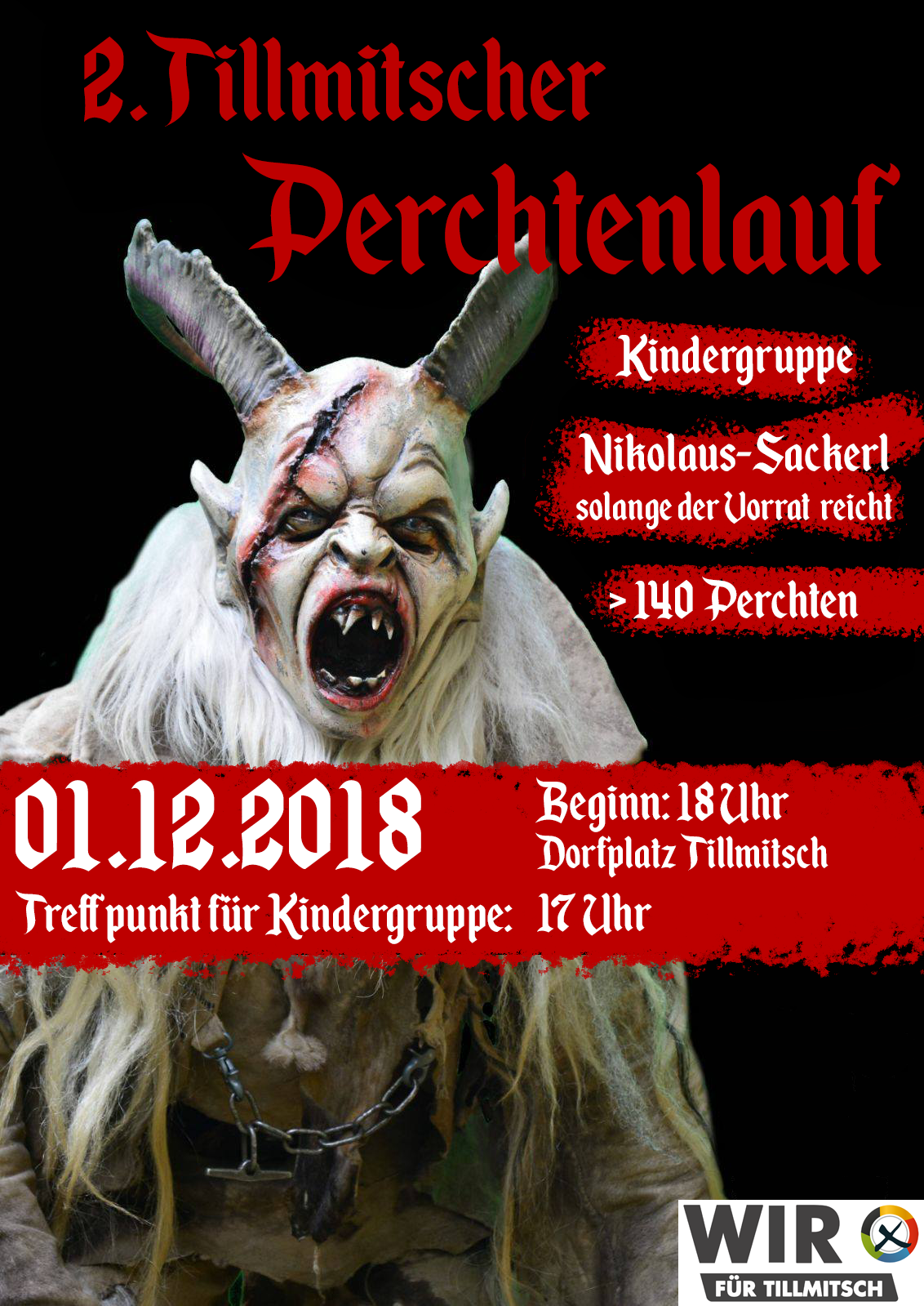 Perchtenlauf Tillmitsch 2018